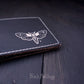 Death Moth Faux Black Wallet