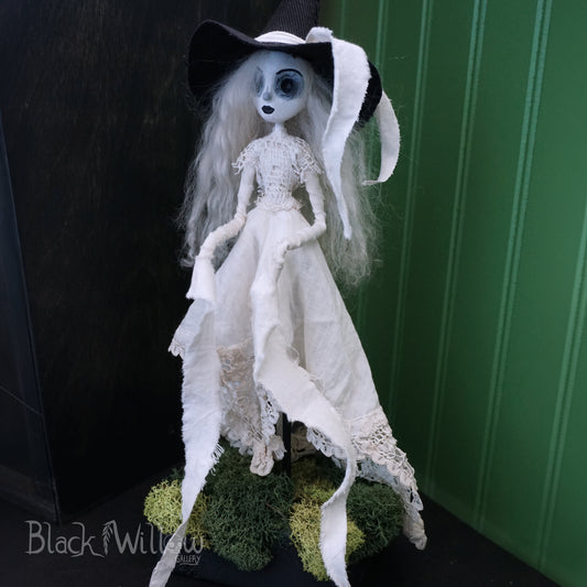 White Witch Stitched Souls Art Doll