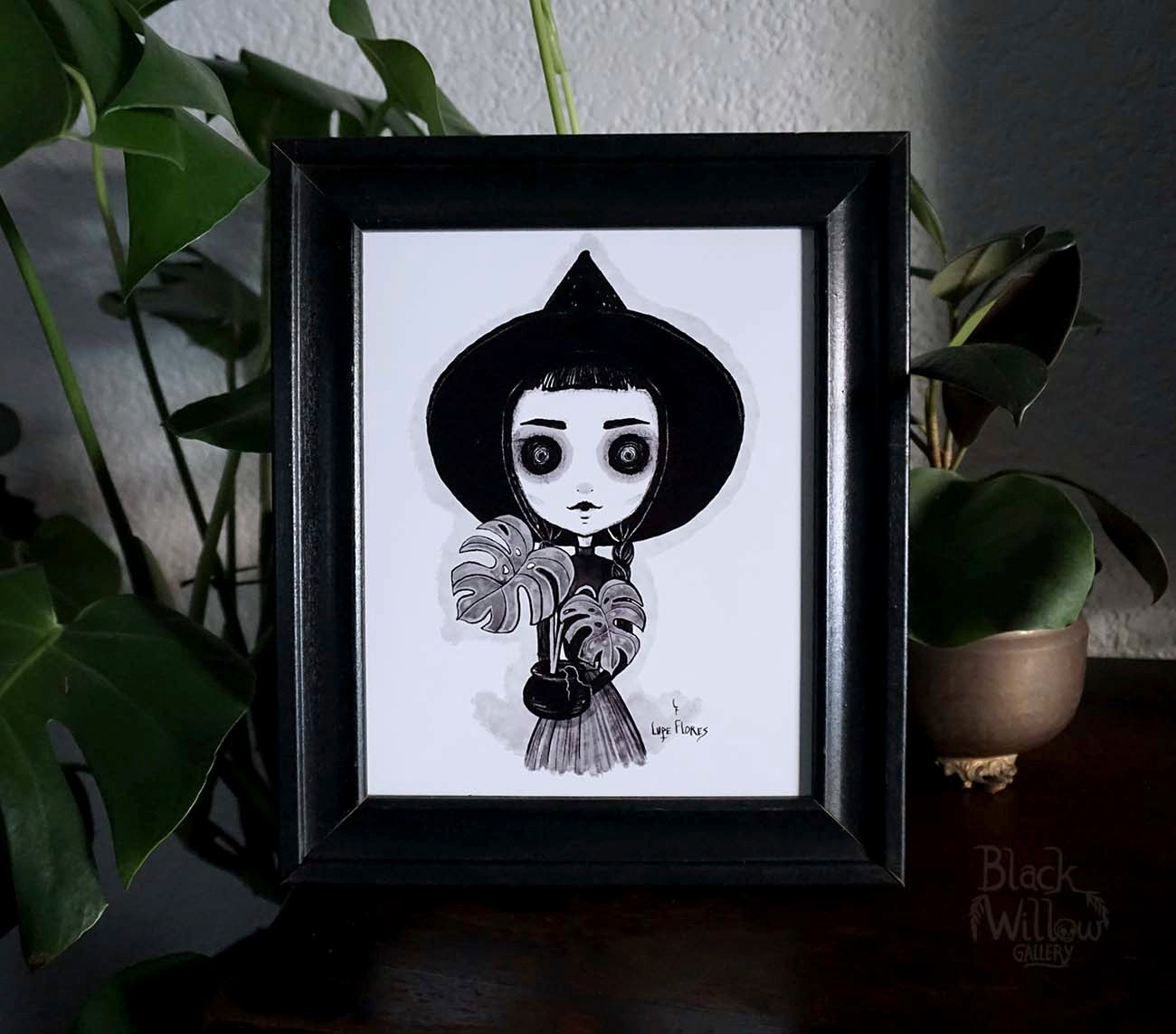 Gardening Witch Art Print