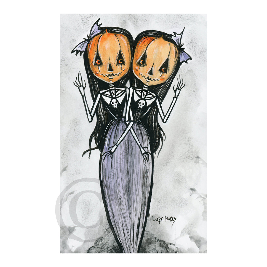 Petra & Pilar Siamese Twins 8"x 10" Art Print