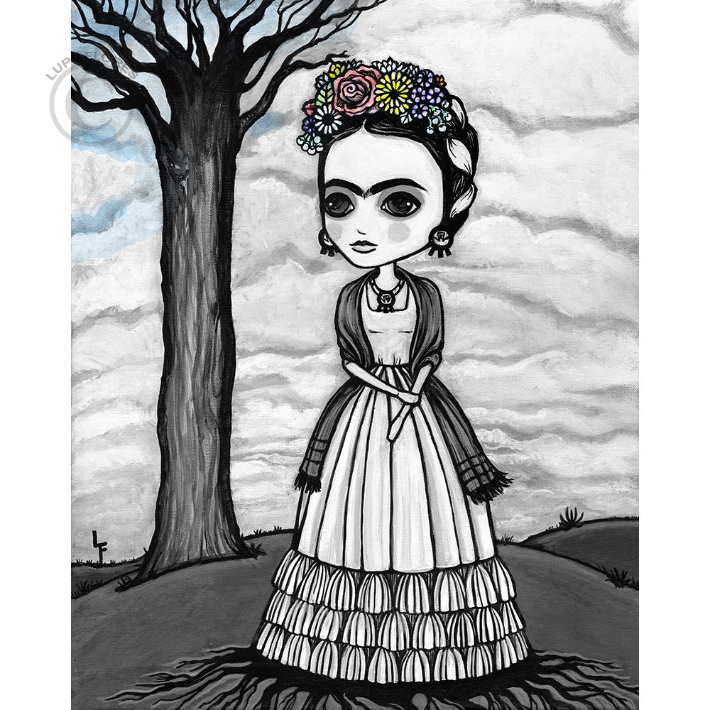 Frida Kahlo Roots Beneath Me Art Print